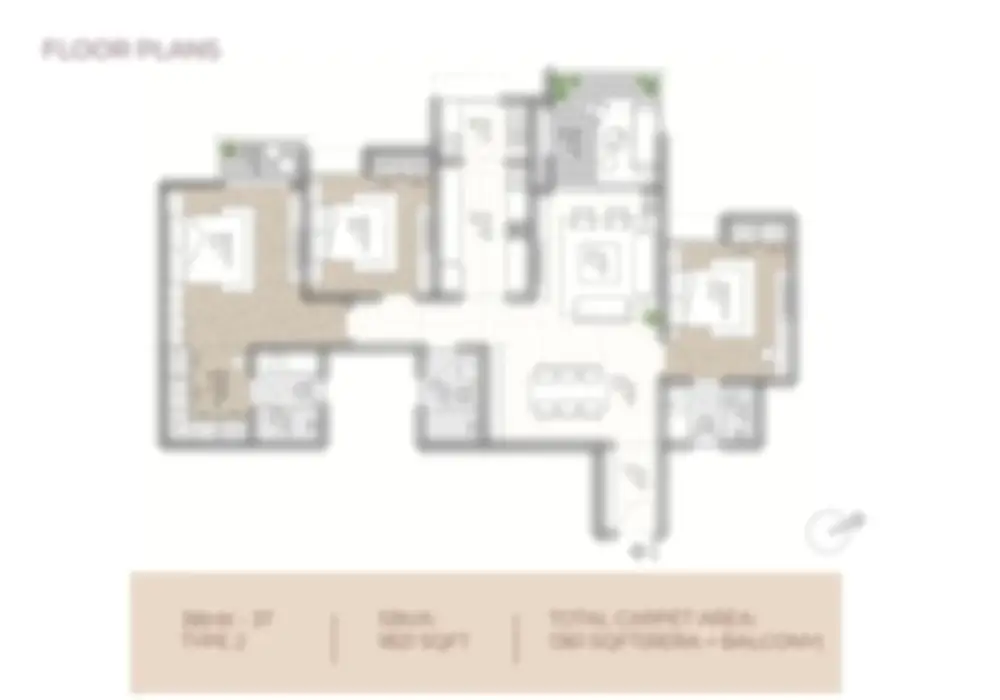 floor plan 3bhk