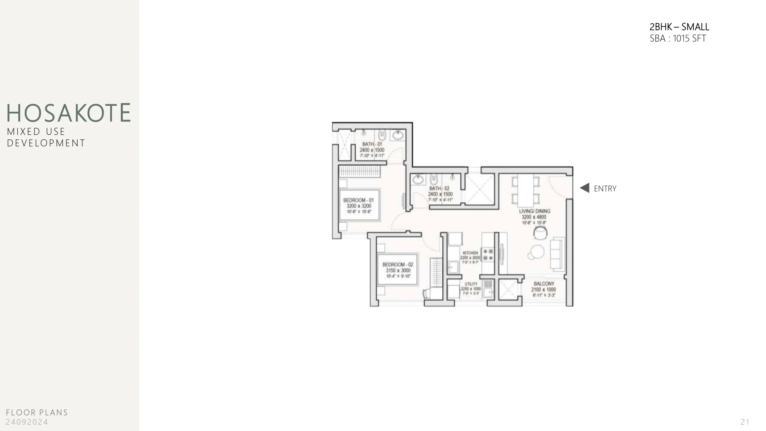 sobha codename trinity-2-bhk-floor-plan