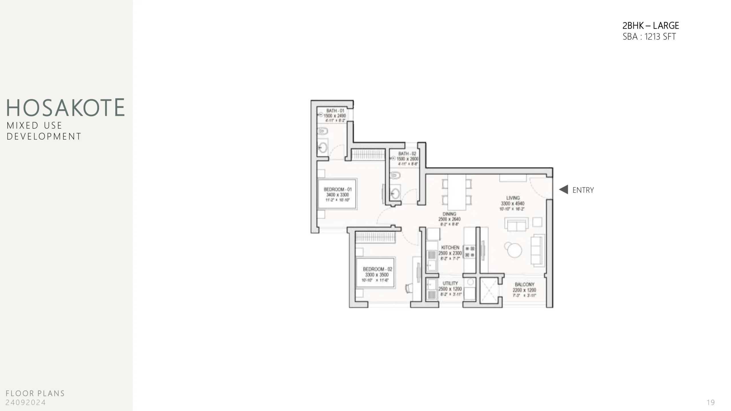 sobha hoskote-3-bhk-floor-plan