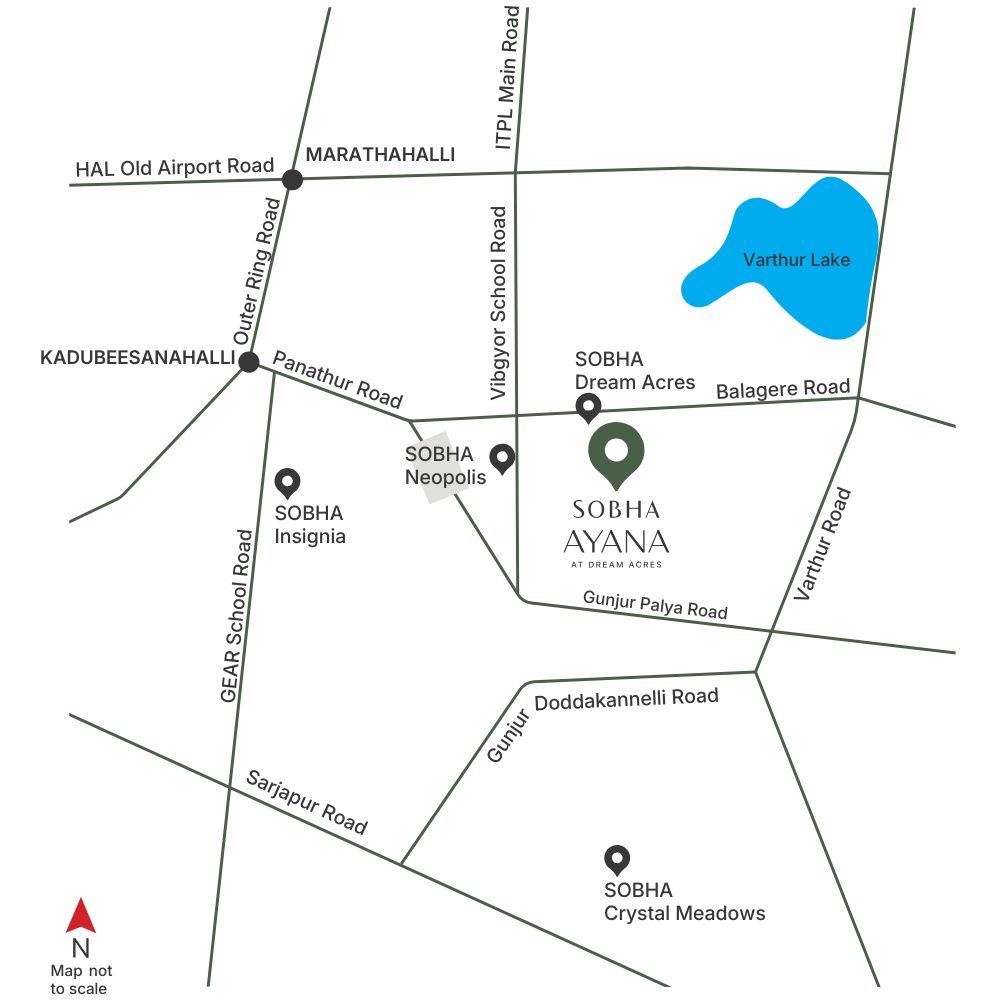 Sobha Ayana location map